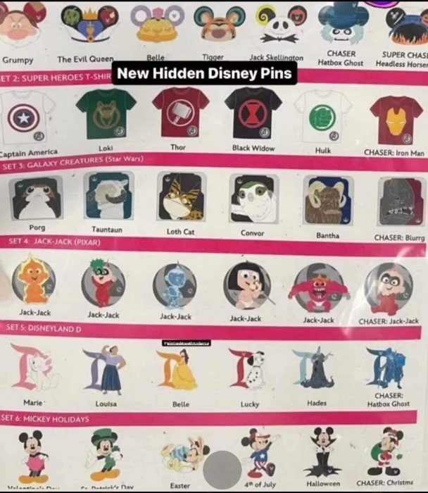 New 2024 Hidden Disney Pins DISNEY PIN DISCUSSION PinPics